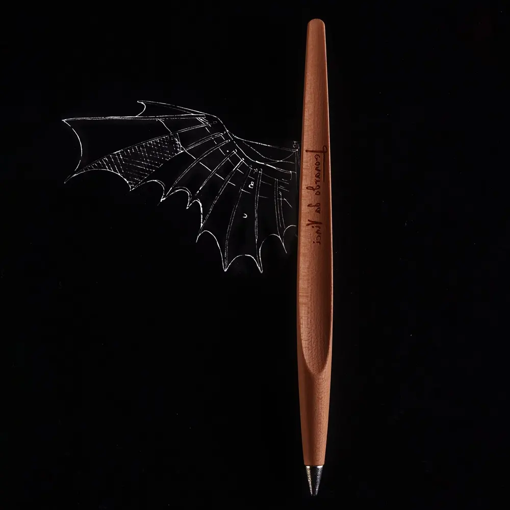 Вечно-пишещо средство Pininfarina - Piuma Leonardo Da Vinci 500th Limited Edition, крушово дърво - 6
