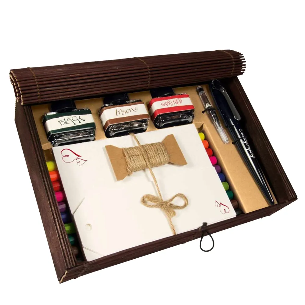Подаръчен комплект Online - Air Best Writer Master Set, черен в бамбукова кутия