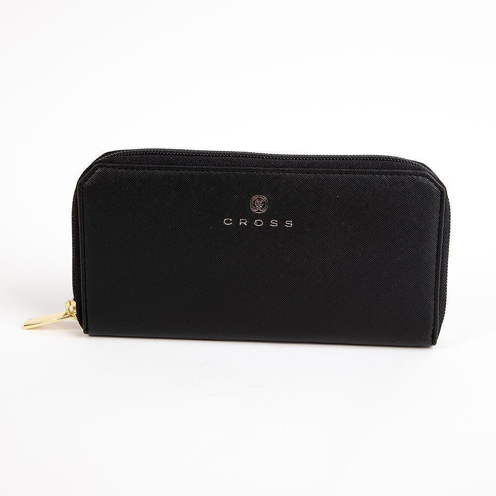 Дамски портфейл Cross First Class, BLACK, с цип