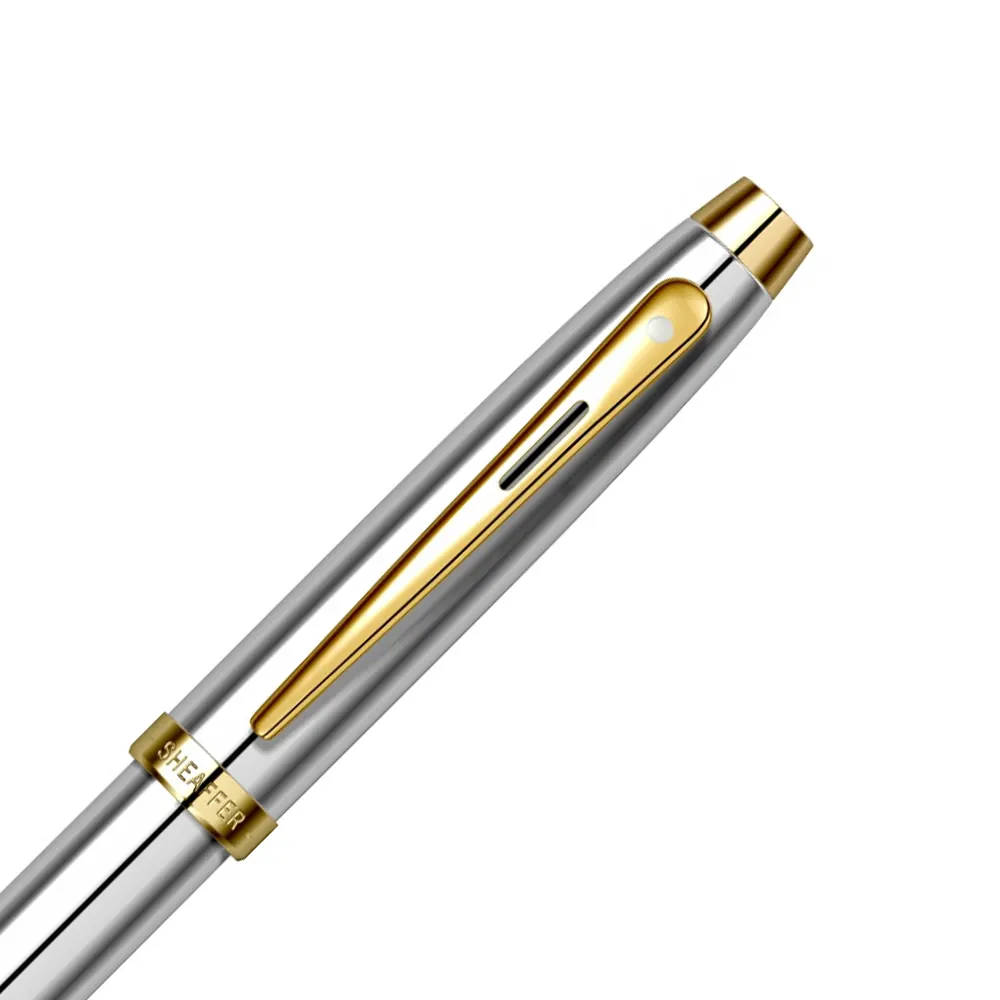 Ролер Sheaffer - 100 Medalist, сребрист, елементи със златно покритие - 2