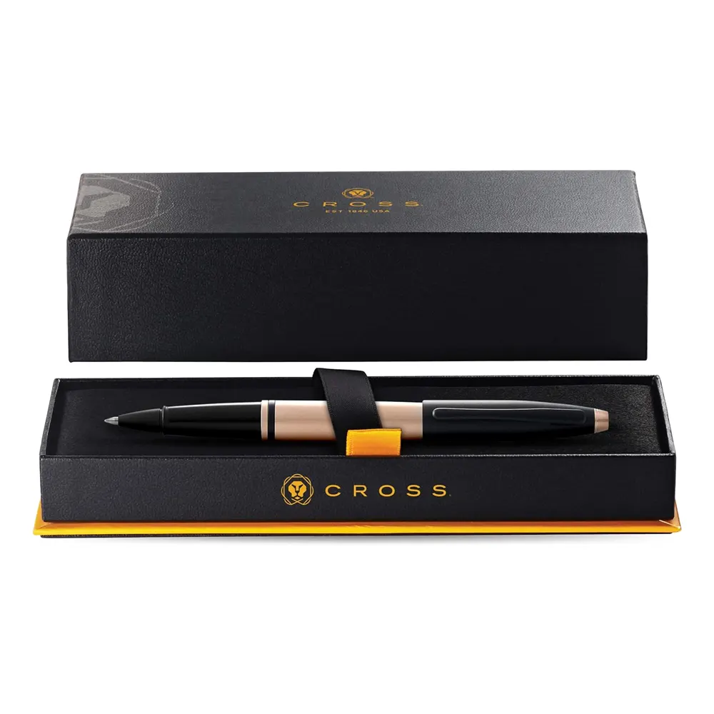 Ролер Cross Calais - Brushed Rose Gold/Black Lacquer - 3