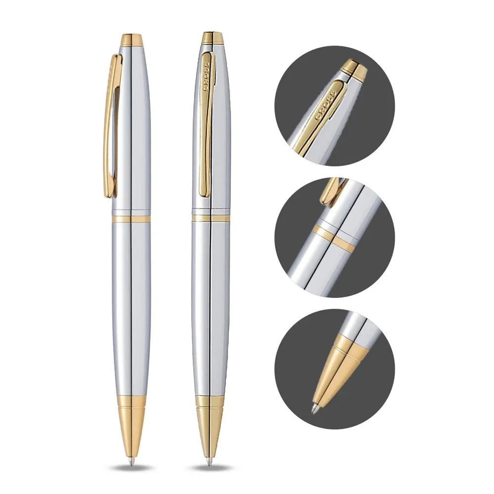 Химикалка Cross Calais - Chrome & Gold - 2