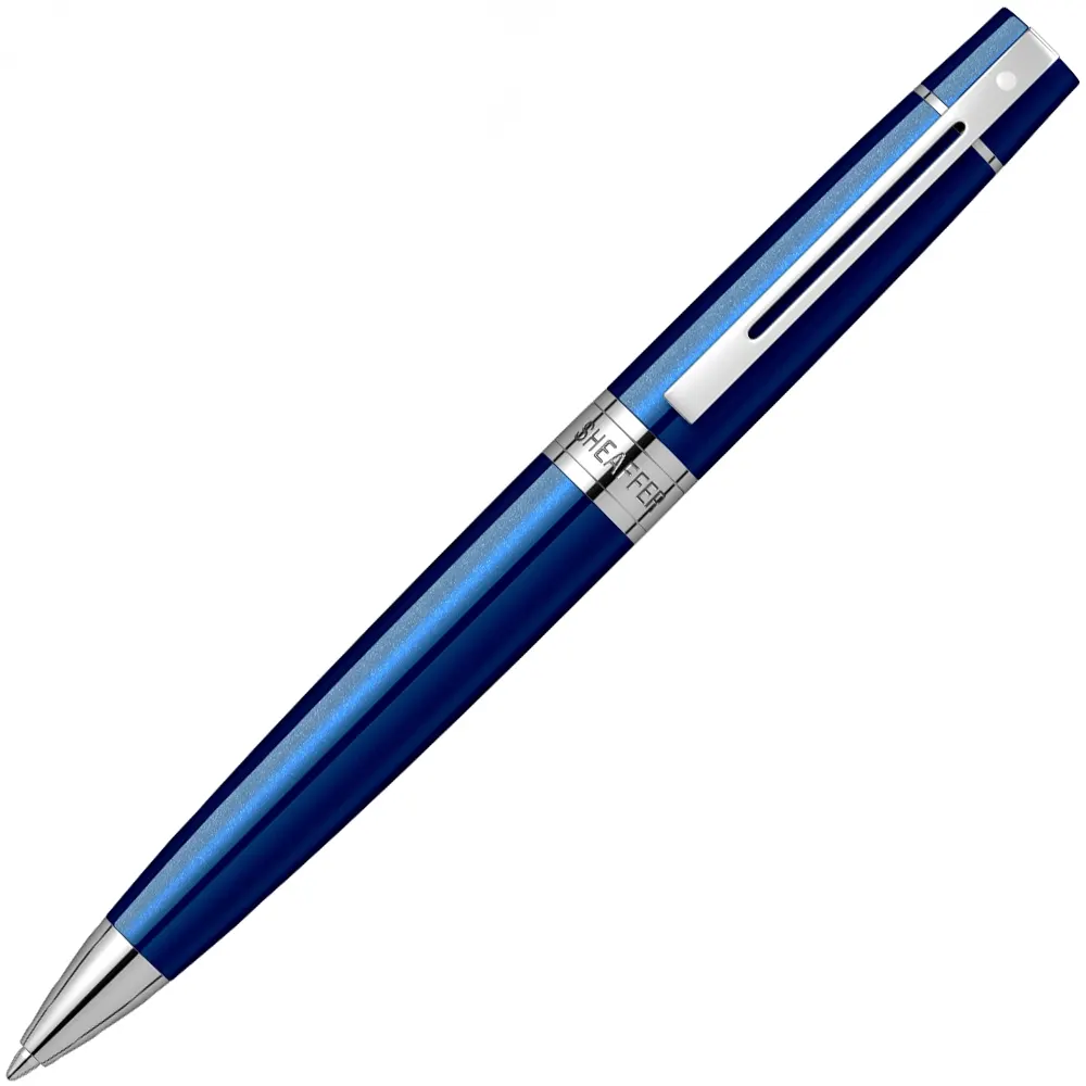 Химикалка Sheaffer 300 Glossy Blue Lacquer/Chrome