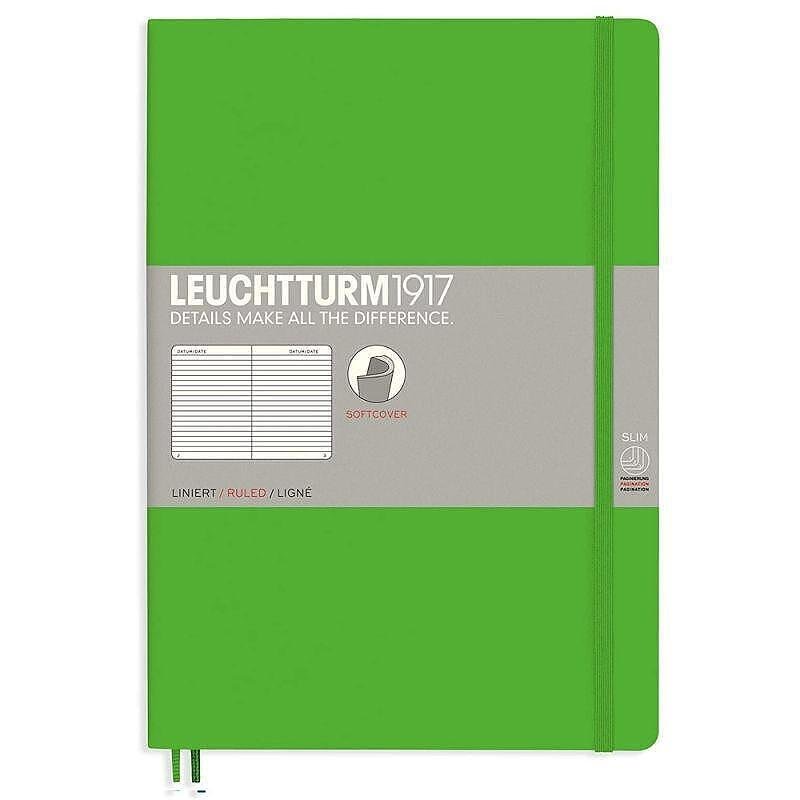 Тефтер B5 Leuchtturm1917 Notebook Composition Fresh Green, мека корица, на редове
