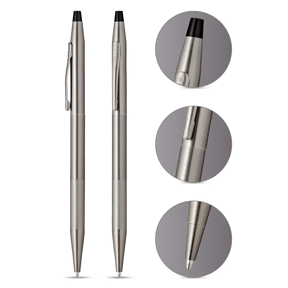 Химикалка Cross Classic Century - Titanium Gray Micro Knurl Grip - 2