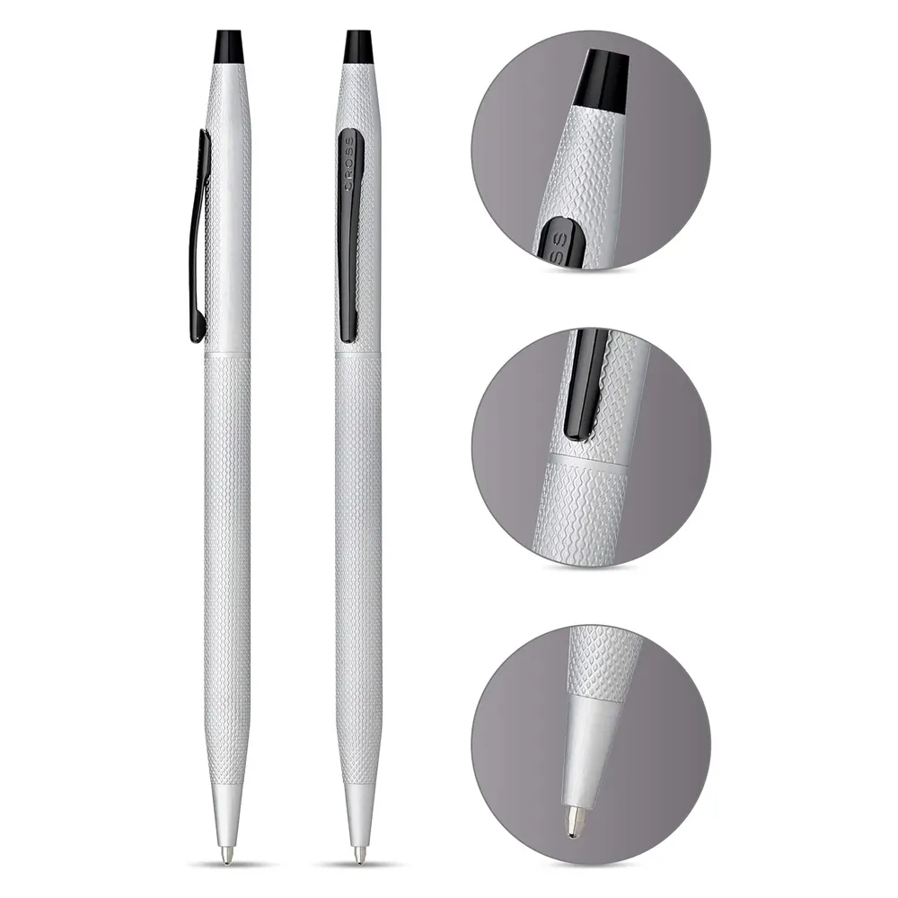 Химикалка Cross Classic Century - Brushed Chrome PVD - 2