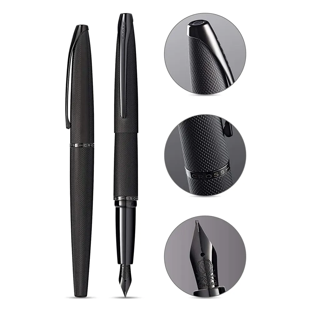 Писалка Cross ATX - Brushed Black, F перо - 3