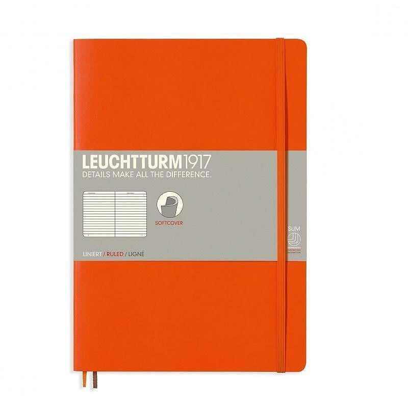 Тефтер B5 Leuchtturm1917 Notebook Composition Orange, мека корица, на редове