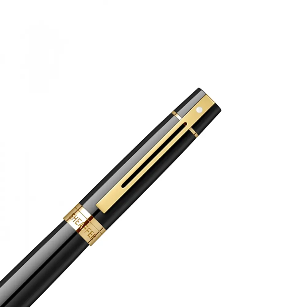 Писалка Sheaffer - 300 Glossy Black GT, M перо - 2