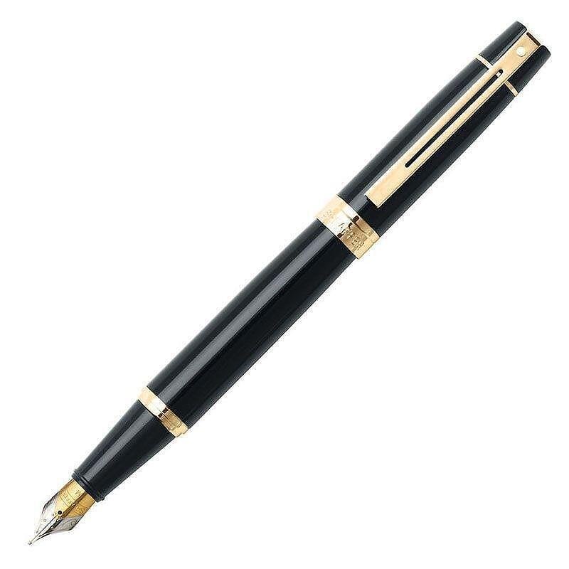Писалка Sheaffer 300 Glossy Black GT, перо F