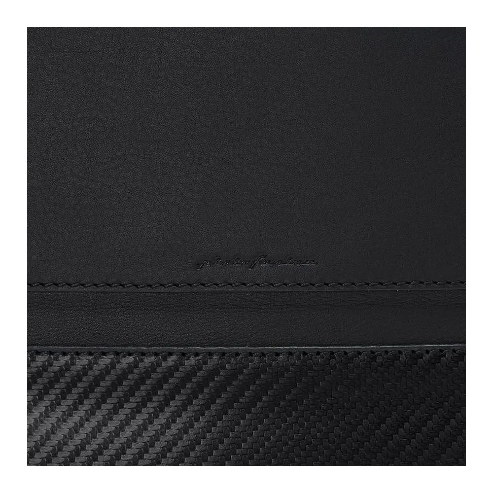 Мъжка чанта Pininfarina - Folio, Carbon текстура, черна - 7