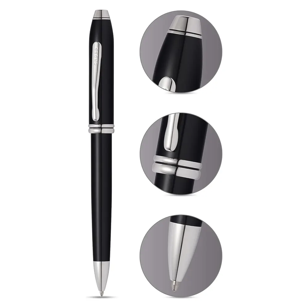 Химикалка Cross Townsend - Black/Platinum - 2