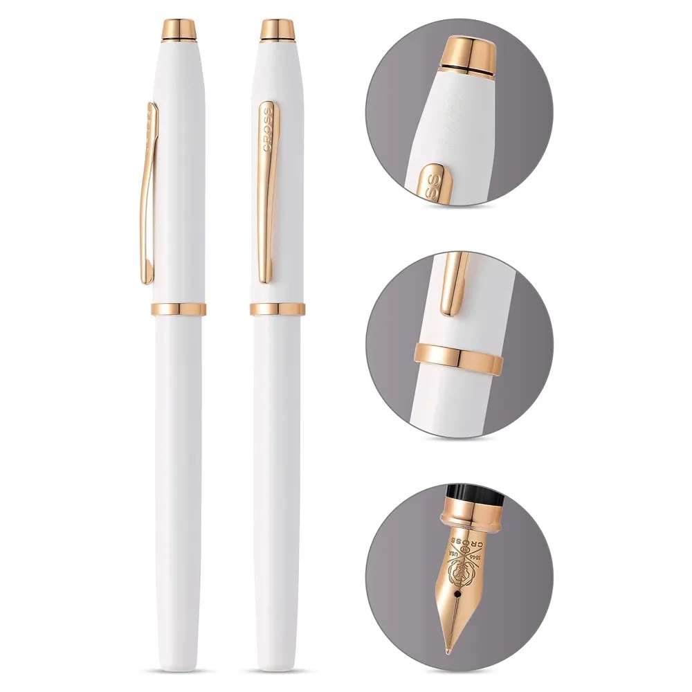 Писалка Cross Century II - Pearlescent White, М перо - 3