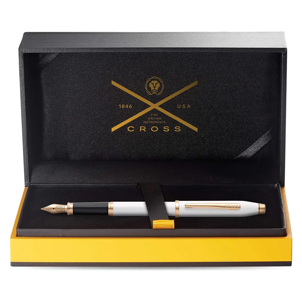 Писалка Cross Century II - Pearlescent White, М перо - 4