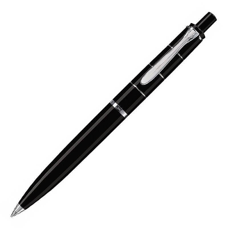 Химикалка Pelikan - 215 Series, Black/Silver Rings