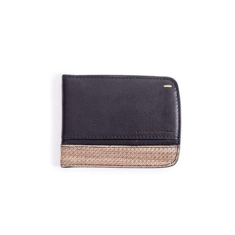 Мъжки портфейл Pininfarina - Folio дървена текстура, с 6 отделения за карти