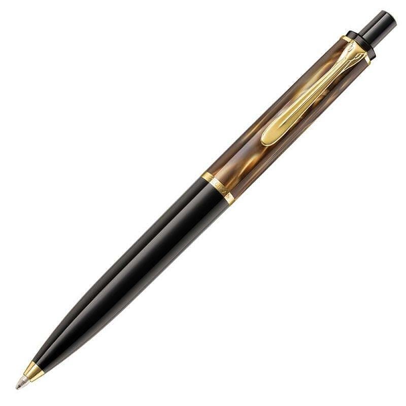 Химикалка Pelikan - 200 Series, Brown/Marbled