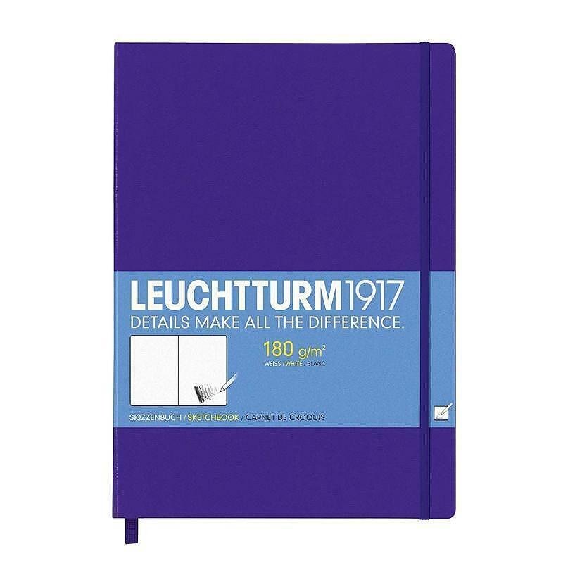 Тефтер А4+ Leuchtturm1917 Sketchbook Master Purple, твърди корици