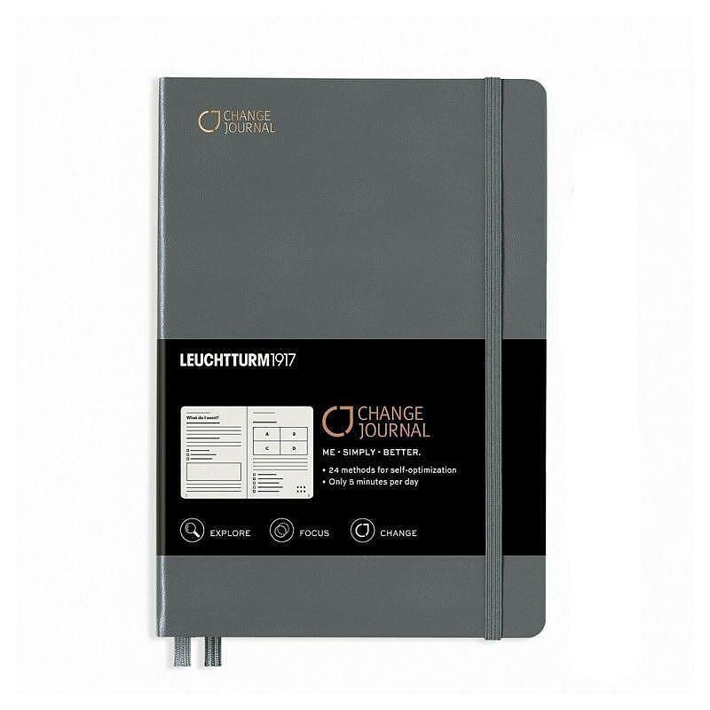 Тефтер А5 Leuchtturm1917 Change Journal Notebook Anthracite, твърди корици
