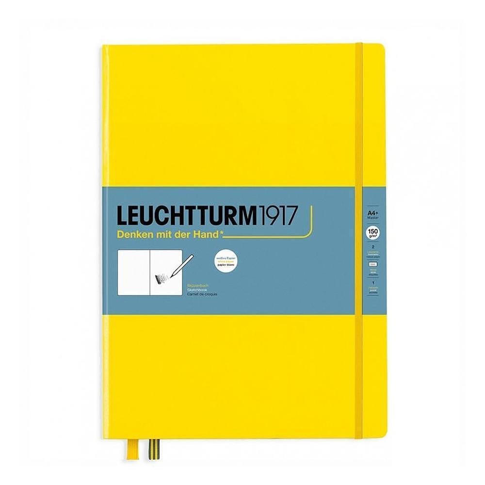 Тефтер А4+ Leuchtturm1917 New Sketchbook Master Lemon, твърди корици