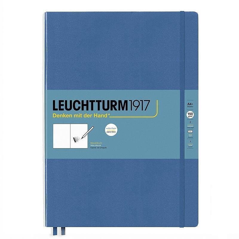 Тефтер А4+ Leuchtturm1917 New Sketchbook Master Denim, твърди корици