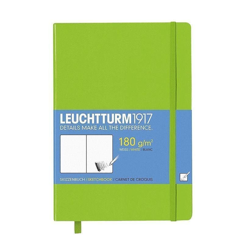 Тефтер А5 Leuchtturm1917 Sketchbook Medium Lime, твърди корици
