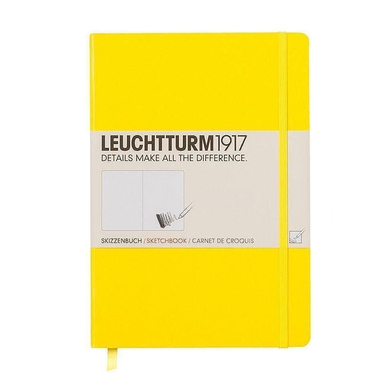 Тефтер А5 Leuchtturm1917 Sketchbook Medium Lemon, твърди корици