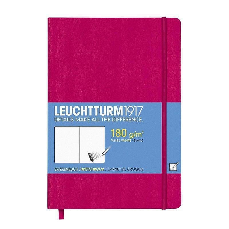 Тефтер А5 Leuchtturm1917 Sketchbook Medium Berry, твърди корици