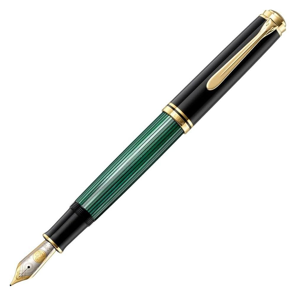 Писалка Pelikan - Souveran 1000 Series, Black/Green, М перо