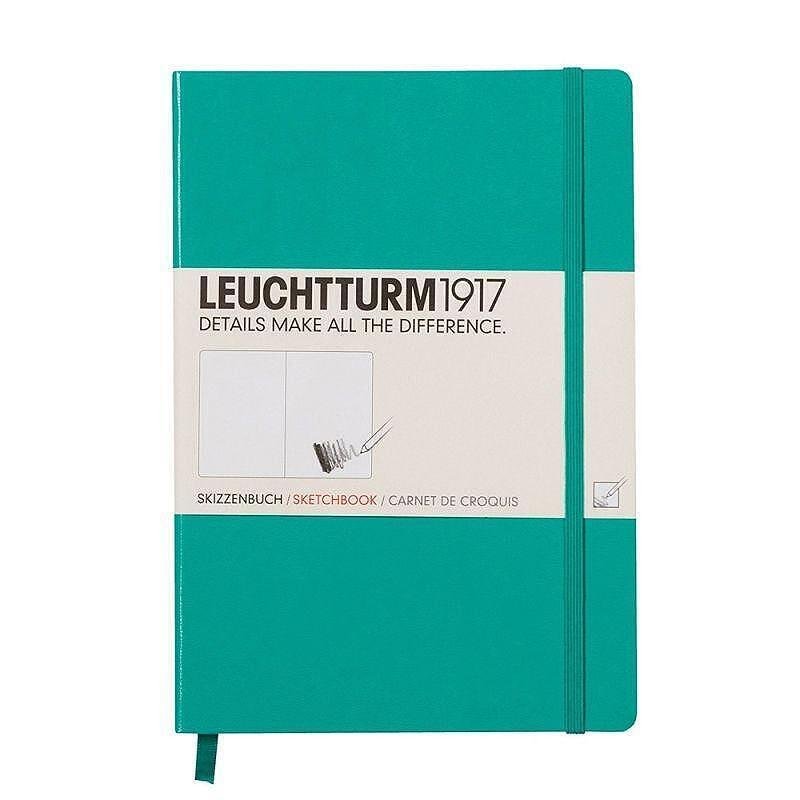 Тефтер А5 Leuchtturm1917 Sketchbook Medium Emerald, твърди корици