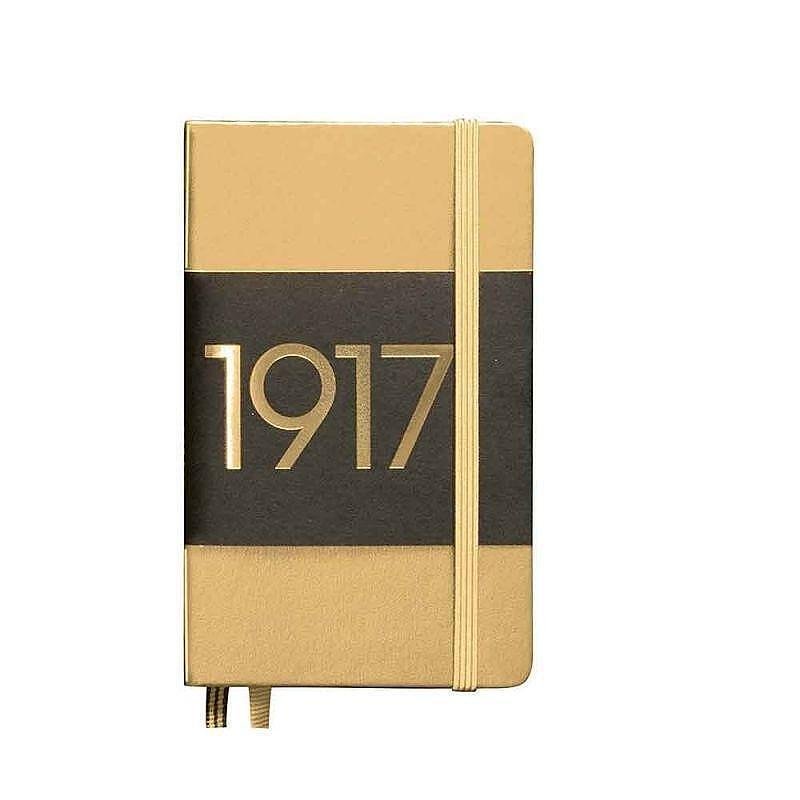 Тефтер А6 Leuchtturm1917 Notebook Metallic Edition Gold, твърди корици, на редове
