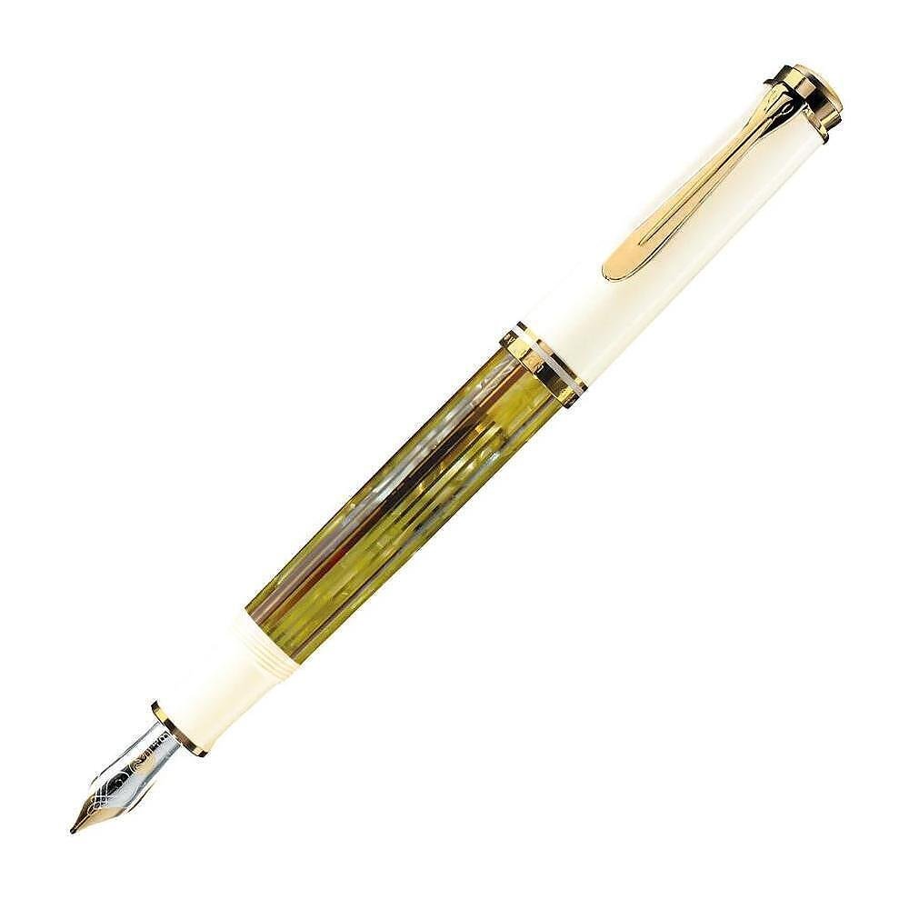 Писалка Pelikan Souveran 400 Series White Tortoise/Gold, F перо