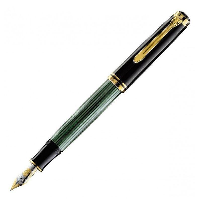 Писалка Pelikan - Souveran 1000 Series, Black/Green, F перо