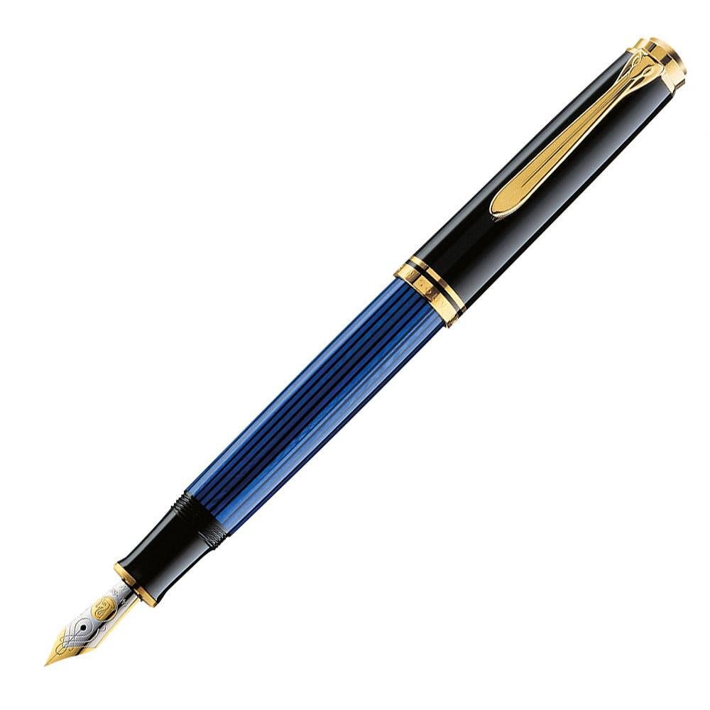 Писалка Pelikan Souveran 400 Series Black/blue, F перо