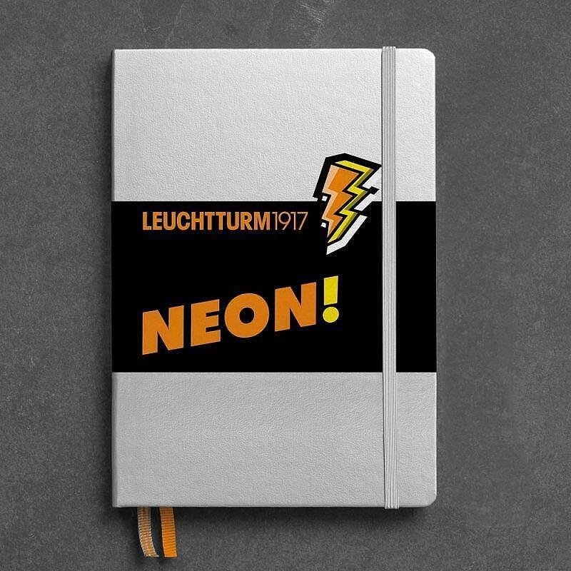 Тефтер А5 Leuchtturm1917 NEON Collection Orange, твърди корици
