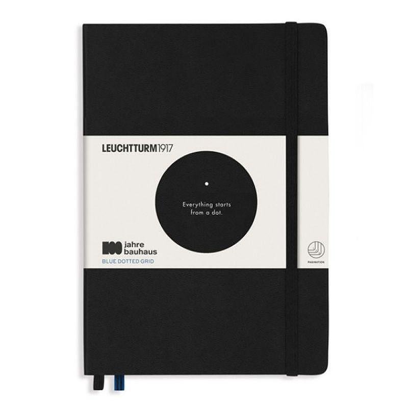 Тефтер А5 Leuchtturm1917 BAUHAUS Collection Black, твърди корици