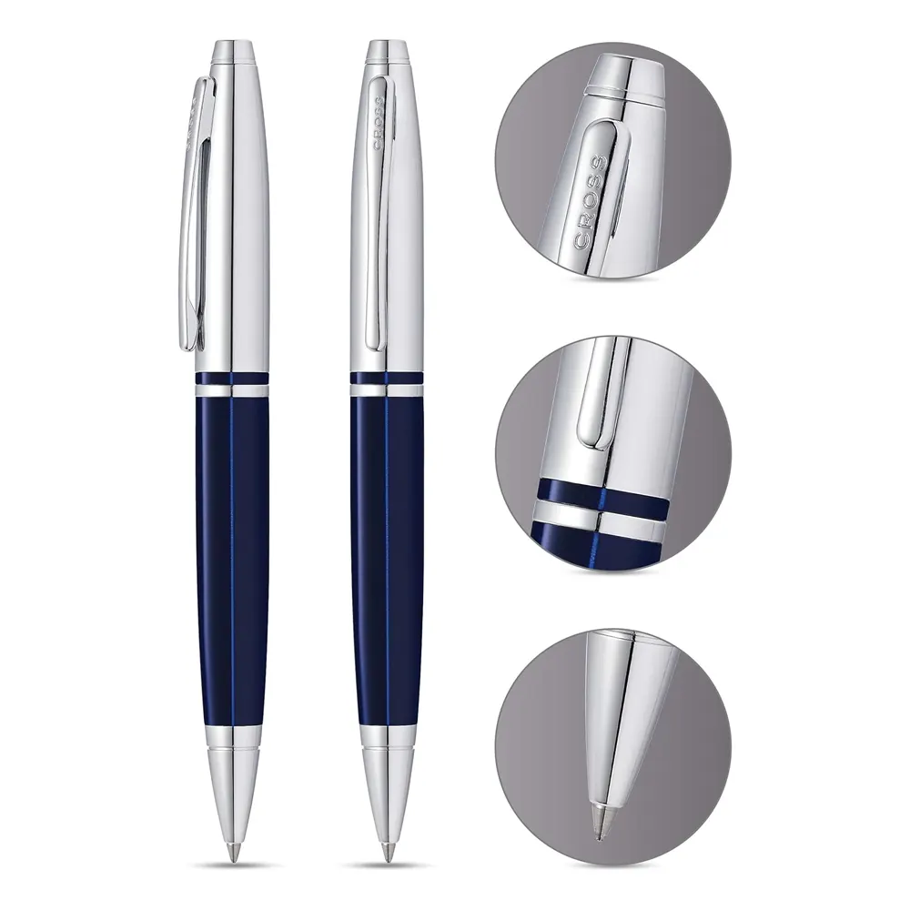 Химикалка Cross Calais - Chrome/Blue - 2