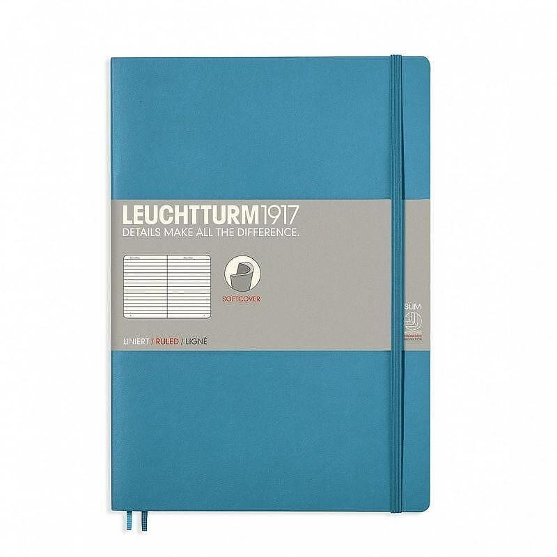 Тефтер B5 Leuchtturm1917 Notebook Composition Nordic Blue, мека корица, на редове