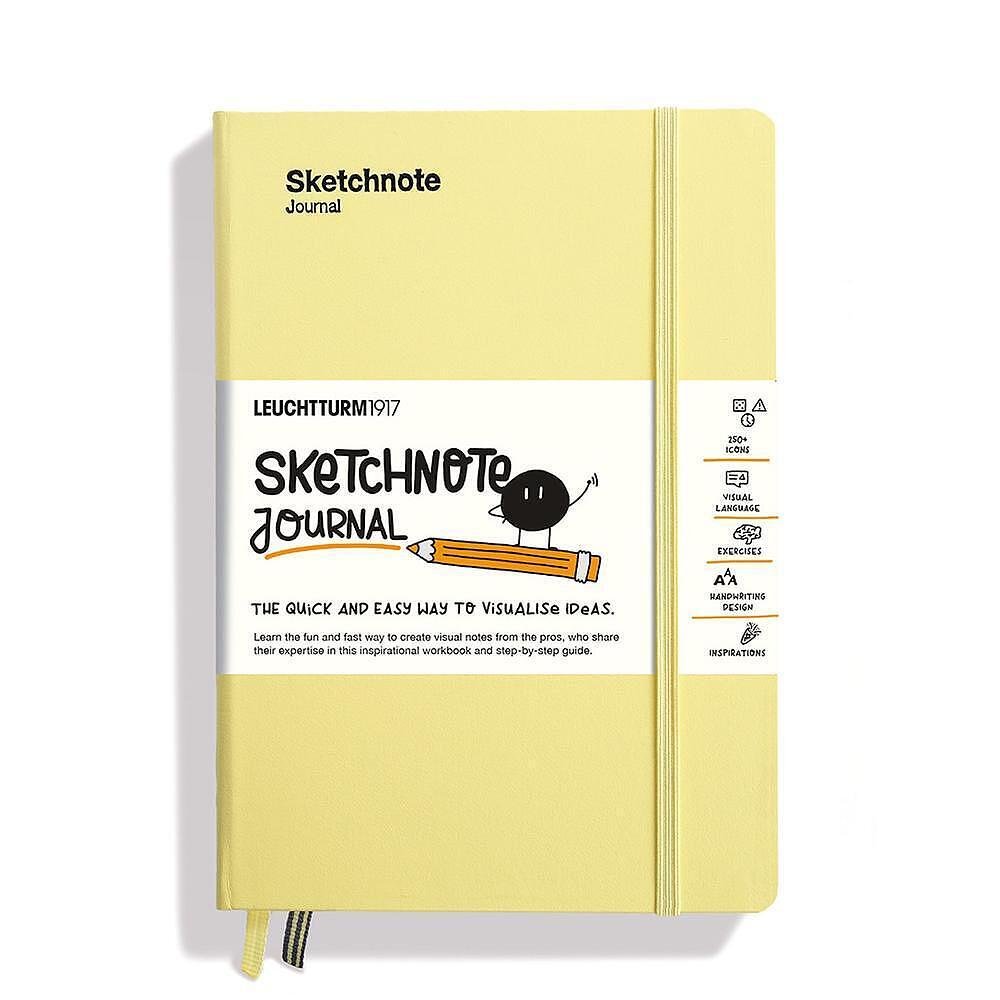 Тефтер Leuchtturm1917 Sketchnote Vanilla, A5, твърди корици