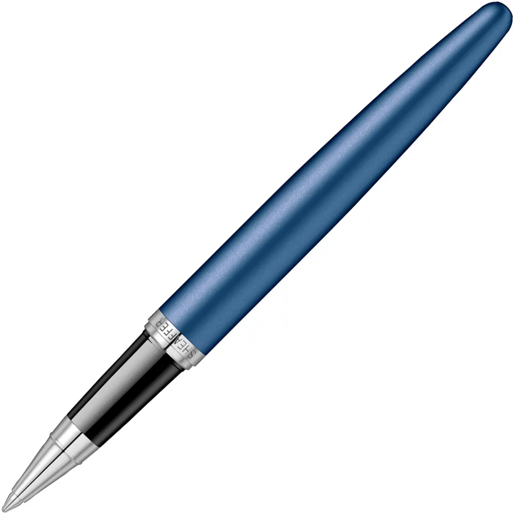 Ролер Sheaffer VFM - Neon Blue Chrome Trim - 4