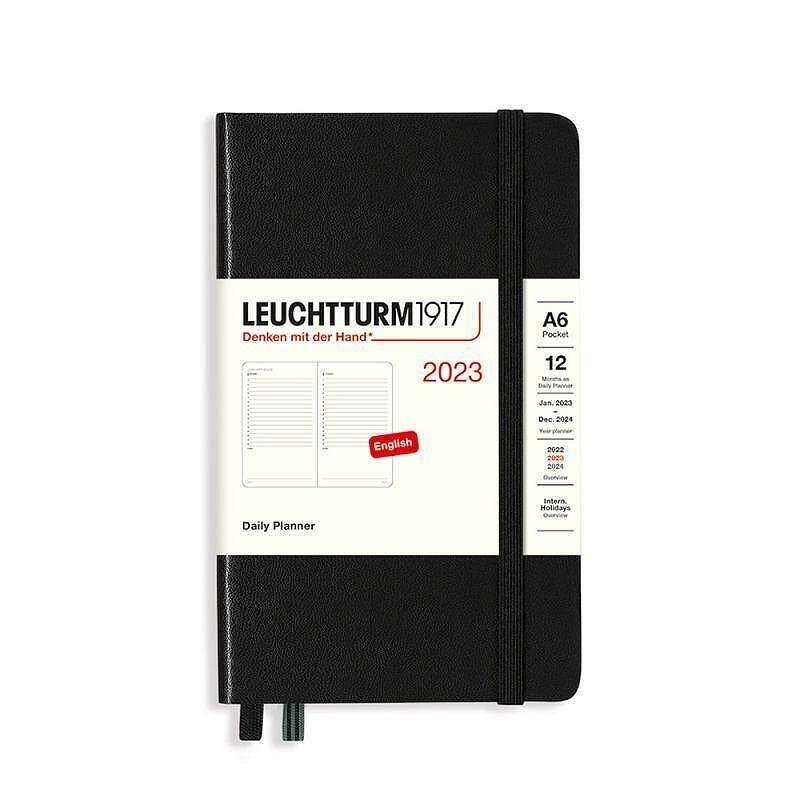 Тефтер A6 Leuchtturm1917 Daily Planner Pocket 2023, Black