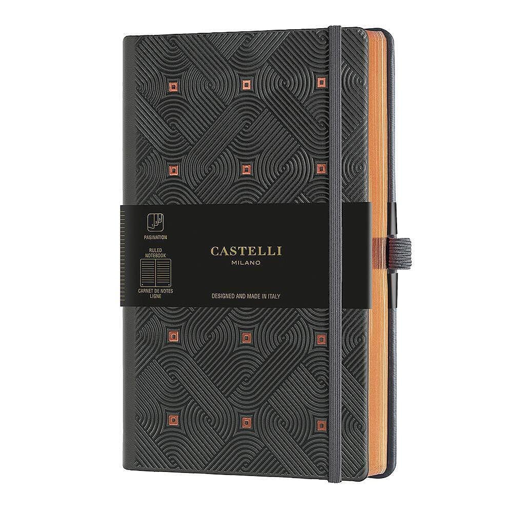 Тефтер Castelli Milano C&G - Maya Copper, 13см x 21см, на редове