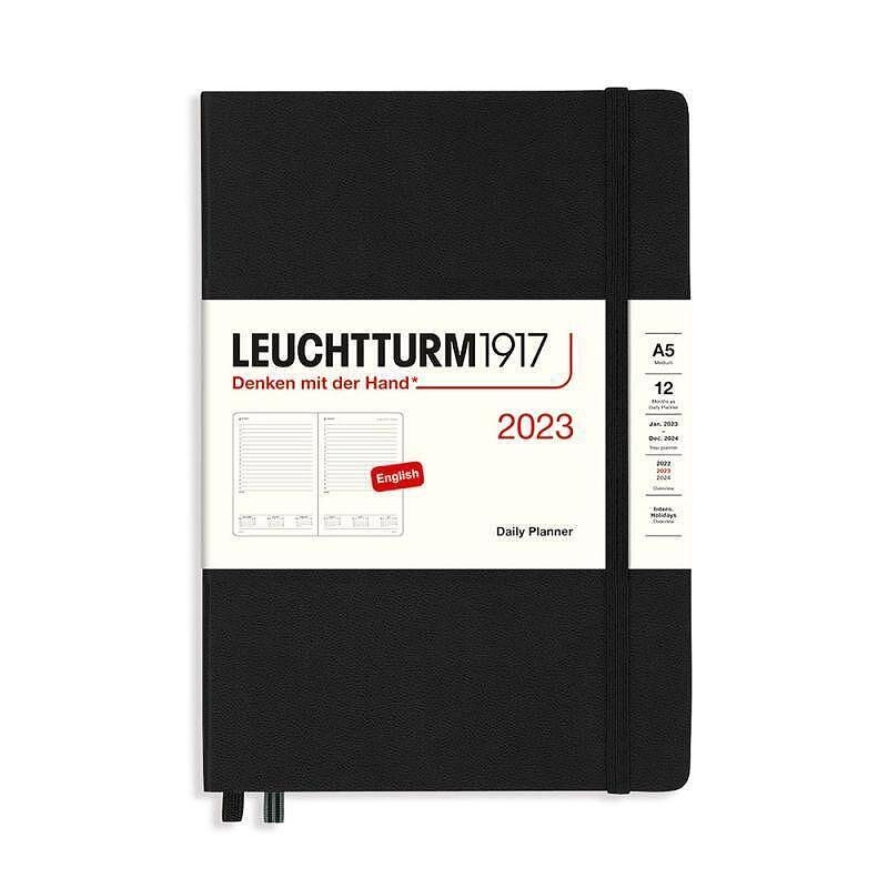 Тефтер А5 Leuchtturm1917 Daily Planner 2023, Black