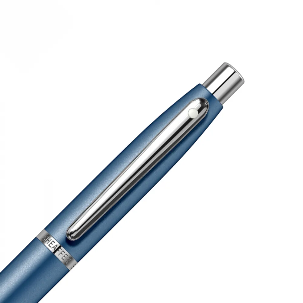 Химикалка Sheaffer VFM - Neon Blue Chrome Trim - 2