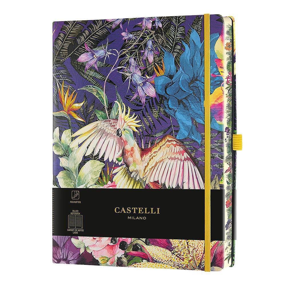 Тефтер Castelli Milano Eden - Cockatiel, 19см x 25см, на редове