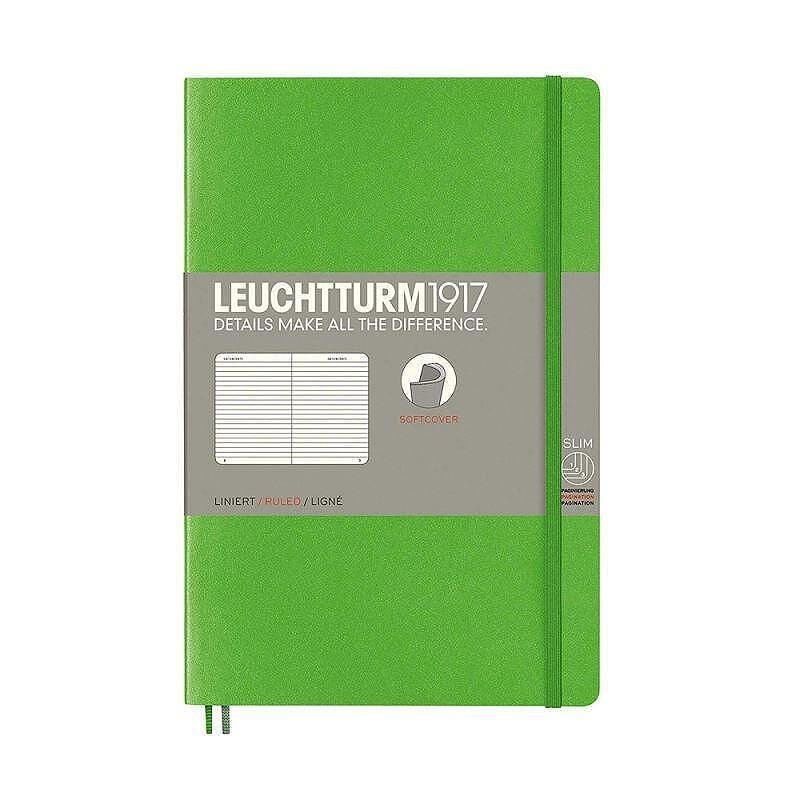 Тефтер B6+ Leuchtturm1917 Notebook Paperback Fresh Green, мека корица, на редове