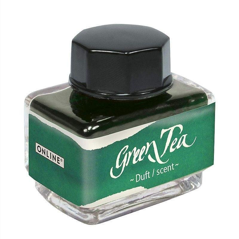 Ароматизирано мастило Online, зелено, 15 мл., аромат - Green Tea