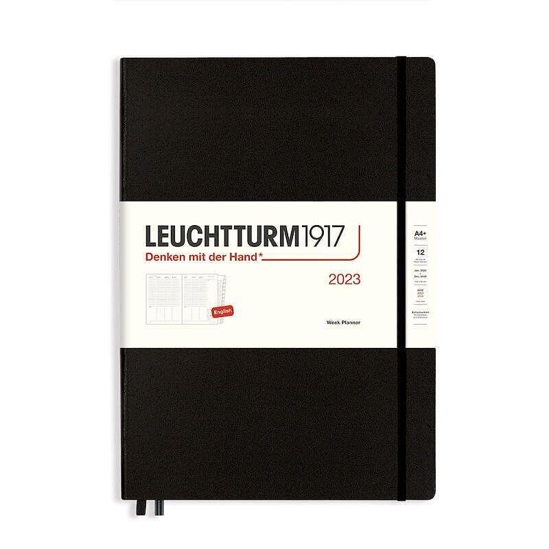 Тефтер A4+ Leuchtturm1917 Week Planner Master 2023, Black