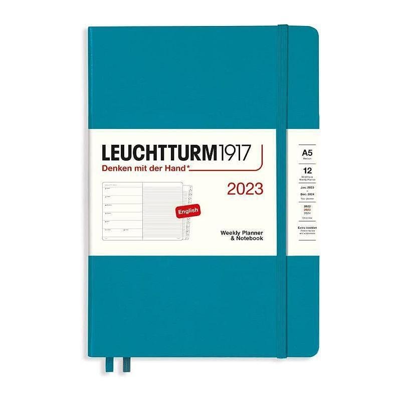 Тефтер А5 Leuchtturm1917 Weekly Planner & Notebook 2023, Ocean