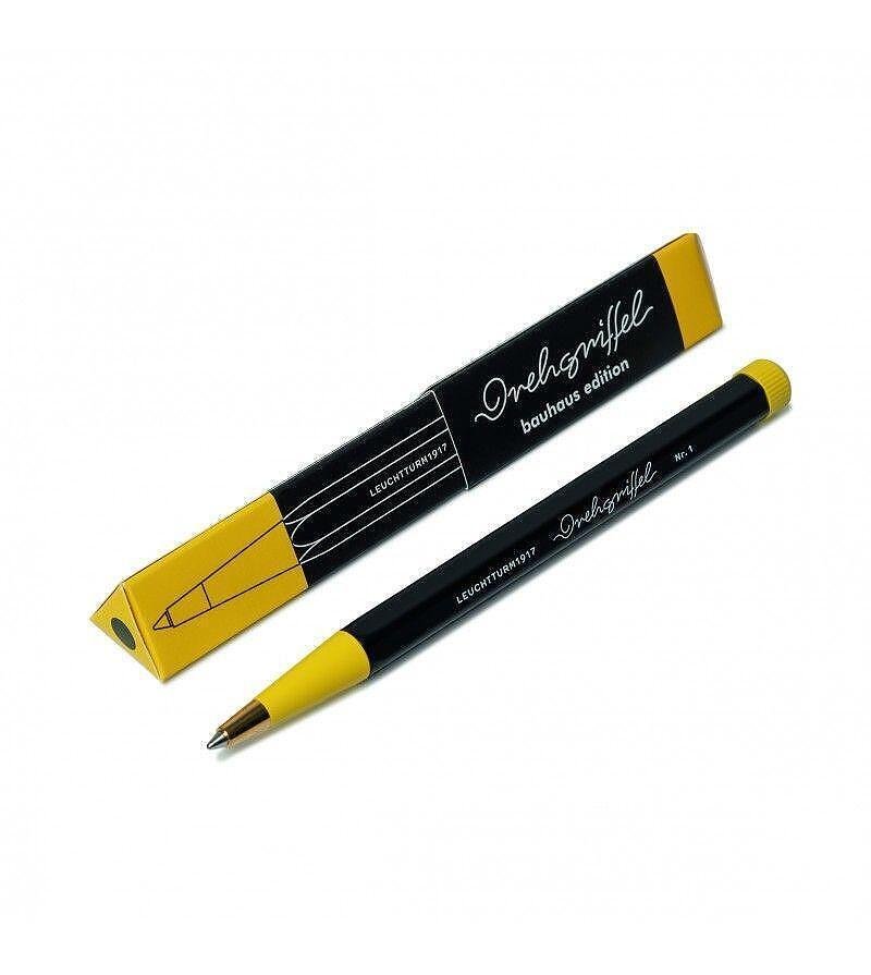 Химикалка Leuchtturm1917 Drehgriffel BAUHAUS Collection Black/Lemon